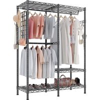 HOKEEPER Organisateur de penderie en fil métallique multi-zones
