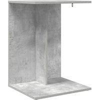 vidaXL Table d'appoint Gris béton 45 x 40 x 62,5 cm Bois d'ingénierie
