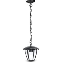 Garden Deckenlampe Wasserdicht IP44 Holder E27 Mod. VT-735 - SKU 7058 - Schwarz Grafite