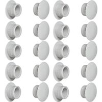 Cyclingcolors – Lot de 20 bouchons en plastique 12mm gris clair RAL 7035 – Cache trou pour finition esthétique – Pour murs et meubles