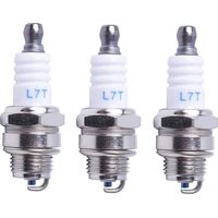 Zündkerze L7T Kettensägen-Rasenmäher-Kleinmotor-Zubehörteile, kompatibel mit STIHL Hus-qvarna Rep NGK BPMR7A 4626 Äquivalent RCJ6Y Champion Bosch WSR6F, 3 Stück