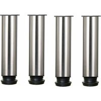 Lot de 4 pieds de meuble réglables en hauteur 25 cm – Acier inoxydable 304 – Installation facile sur tables et armoires – Ajustement 0 à 15 mm