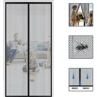 Reinforced Magnetic Screen Door Hands Free Mesh Screen Door Curtain