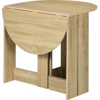 Table cuisine pliante 2 abattants 2-4 personnes 104x76x73.7 cm chêne