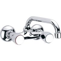 Mitigeur de lavabo 110 e/c – Bec long 23,5 cm – Commande en céramique – Design vintage – Garantie 5 ans – Clever