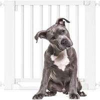 Bettacare Wooden Heritage Flat Step Dog Gate, White, 79cm - 87cm