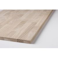 Leimholzplatte Eiche natur 80 x 60 cm 18 mm Tischplatte