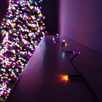 24 LED 2.3m Premier Christmas Indoor Outdoor Multi Function Battery Operated String Lights with Timer in Rainbow