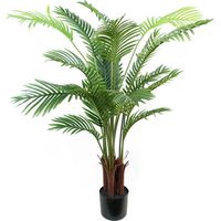 110cm Artificial Areca Palm Tree Potted in Black Pot