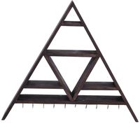 Zoternen Scaffale triangolare per esposizione a parete in cristallo, decorazione domestica per ufficio