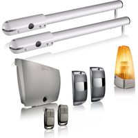 SOMFY 1240370 - Motorisation de portail battant à vérin SGS Essential RTS - Livrée avec 2 télécommandes Keypop, feu orange, et photocellules