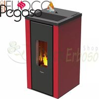 Vera - Stufa a pellet da 7 Kw rossa