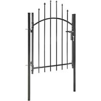 Portillon de jardin Woerden acier 1x1 m noir