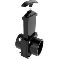 Vanne de vidange pour camping-car, caravane, débit durable, 50 mm, tuyau d'évacuation des eaux usées (noir)