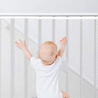 (2m x 77cm)Balustrade Escalier Filet, Filet de Sécurité pour Enfants, Filet de Protection pour Escaliers, Filet de Protection Enfant, Balustrade Escalier Filet, Bébé Filet de Sécurité, Filet Escalier