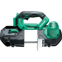 Hikoki – Scie à ruban Ø 83 mm – Moteur Brushless – Puissance 14.4 & 18 V – Vitesse variable 1,3-3,2 m/s – Capacité de coupe 20-45 mm
