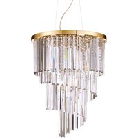 Ideal Lux Carlton - 12 Licht Pendelleuchte Gold, E14