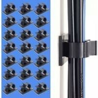 50Pcs Câbles Adhésifs Réglable Clips de Câble,Premium Adhésif 3M Fil Nylon Colliers de Serrage Câble,Attaches Câbles pour Organiseur Bureau,Ordinateur Cordon Électrique,Voiture et Maison(Noir)