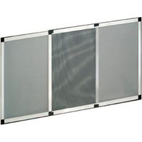 Moustiquaire fixe extensible blanche – Protection optimale contre les insectes – Installation facile – Pour fenêtres jusqu'à 130x150cm