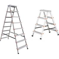 Doppel -Aluminium -Skala Klettern mit Verstärkungskabel Tipp Tap Brixo - 7 gradini