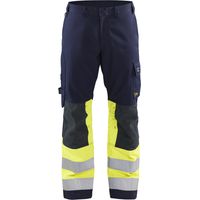 Blakläder Multinorm-Bundhose, marineblau / gelb, Konfektionsgröße 56