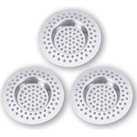 Hair Catcher - Stainless Steel Drain Strainer for Bathtub Shower Kitchen Sink - Universal Fit - 3 pcs