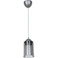 Lampada da soffitto Optical ASZ1027 con paralume in plastica fumè