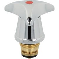 Heinrich Schulte Oberteil Z011009-00010 1/2", mit Dreikant-Metallgriff kalt, verchromt