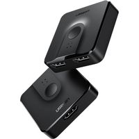 Switch UGREEN CM217 2 en 1 HDMI 2.0 20cm (negro)