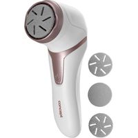 Concept - Râpe électrique pour pieds avec accessoires, câble USB, blanc/or rose pn3000