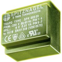 Spitznagel SPK 02215 Transformateur pour circuits imprimés 1 x 230 V 1 x 15 V/AC 2.2 VA 147 mA
