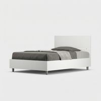 Cama de plaza y media 120x200 con almacenamiento y cabecera alta Demas