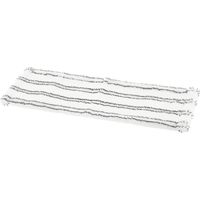 Housse de lavage a rayures desincrustantes pour tete de balai plate - blanc/gris - Tendance