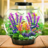 Plantes Artificielles d'Aquarium Décorations pour Aquarium Plastique Décor de Bassin de Poisson