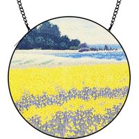 15 cm Attrape-soleil vitrail fleurs sauvages papillon abeille, décoration jardin maison, cadeau anniversaire
