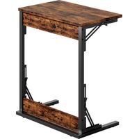 TABLE Polyvalente Élégante Robuste Pratique Fer Planche de Particules Marron Rustique 60.00 x 37.00 x 71.00