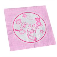 20 Pièces Adorables Fête de Naissance Garçon Fille Papier à Thème Rose pour Cadeau et Célébration
