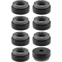Cyclingcolors – Lot de 8 patins glisseurs feutre pour meubles – 25 mm M5 M6 – Fixation à vis – Protection pour sols durs