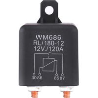 Relais De Charge - 12 V 120 A - 4 Broches - Pour Van Camping-Car Bateau - Séparation Batterie Moteur Auxiliaire - 1 Pièce