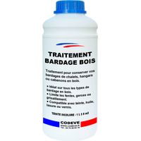 Traitement Bardage Bois - 1 L - Codeve Bois - Pour La Protection De Votre Bardage, Chalet Ou Cabanon En Bois.