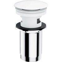 OMNIRES - Bonde de lavabo, Click Clack, blanc mat A706BM
