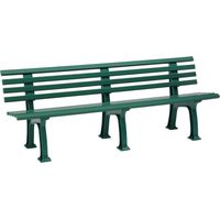 Gartenbank JUIST 4-Sitzer Länge 2000 mm, grün