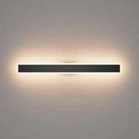 Applique Murale Longue Extérieure LED Villa 80CM IP54 Étanche Noir - Blanc Chaud 3000K - Jardin, Porche