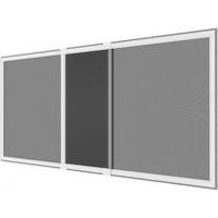 Volet Moustiquaire – Moustiquaire cadre extensible pour fenêtre – Largeur jusqu'à 133 cm – Installation sans perçage – Toile en fibre de verre grise