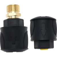 Set di sostituzione ad alta pressione Quick Connect compatibile con i tubi flessibili ad attacco rapido Karcher K2-K7 Adattatore per tubo flessibile per idropulitrice in plastica
