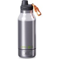 ASOBU DOG BOWL BUDDY - BOUTEILLE EN ACIER INOXYDABLE RECYCLÉ AVEC 2 GAMELLES ARGENTÉES SDB2 RECYCLED SS