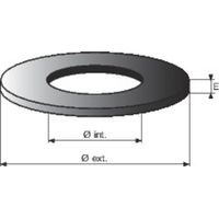 Joint de soupape 30 x 60 mm – Épaisseur 6 mm – Étanchéité optimale pour systèmes sous pression – Résistance aux fuites – Deme