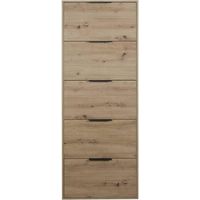 SCARPIERA 5 RIBALTE SLIM CM. 65X15X174 H ROVERE A.