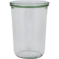Weck 6 vasos redondos de 0,75 l de cristal de 3/4 litros + tapa