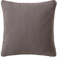 Coussin carré coton et polyester gris - 45x45cm